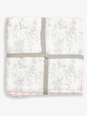 The Little Tailor 4 Pack Pink 100% Cotton Muslins - Image 5 of 9