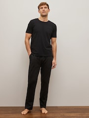 Black Open Slim Lightweight Joggers - Image 3 of 6