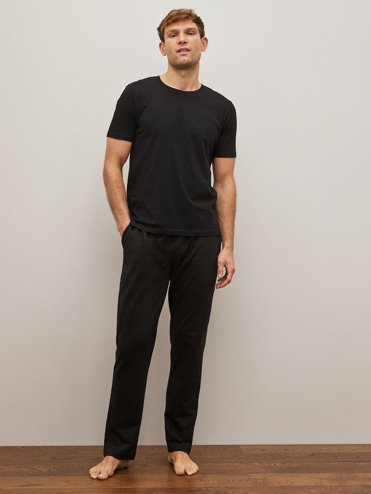 Noir - Ouvert - Pantalon de jogging slim léger - Image 3 of 6