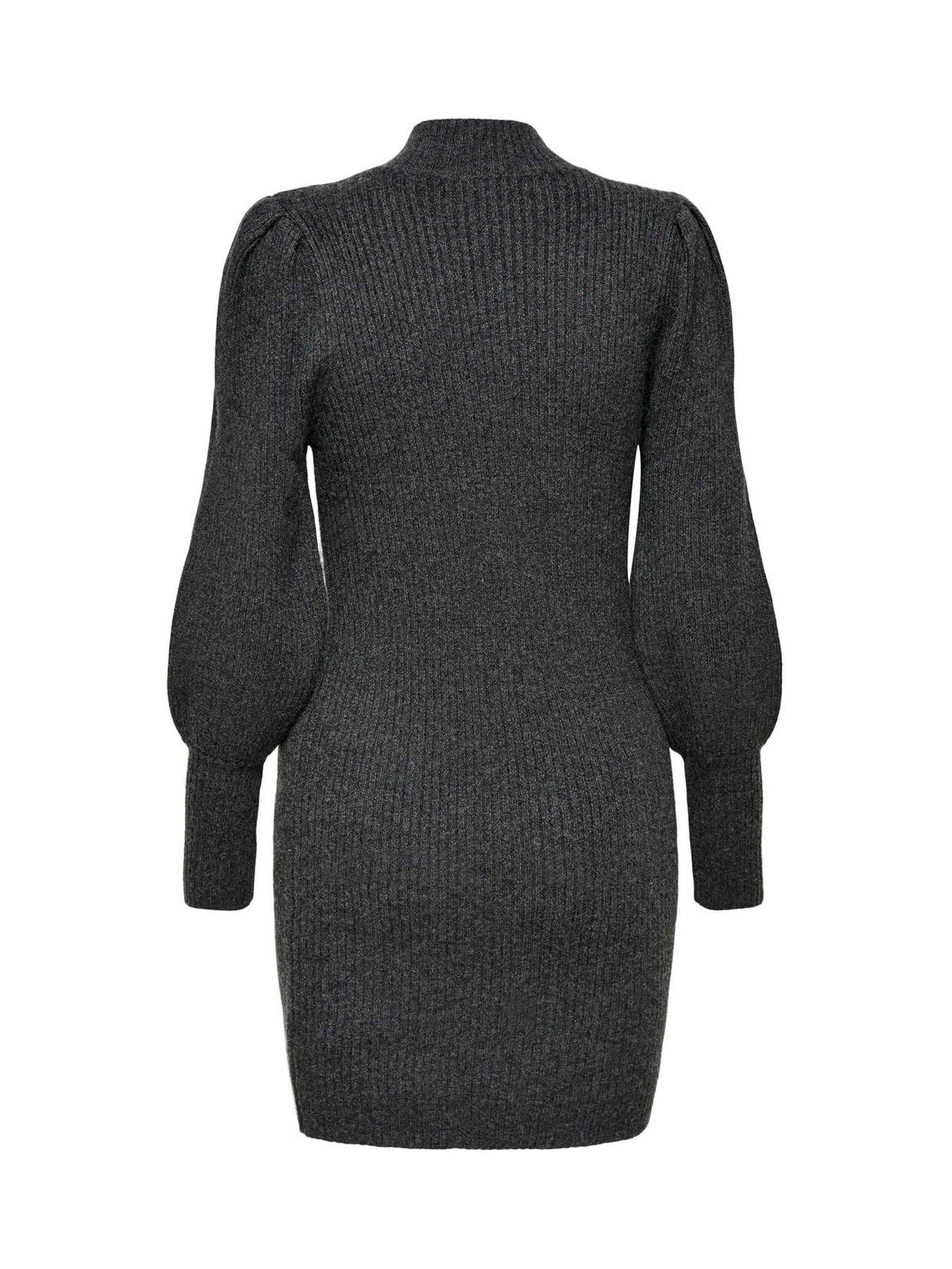Buy ONLY Grey Puff Sleeve Knitted Jumper Dress from Next USA