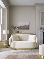 Lipsy Off White Snug Boucle Laurel 2 Seater Sofa - Image 2 of 8