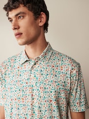 White Drinks Print Polo Shirt - Image 2 of 8