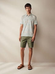 White Drinks Print Polo Shirt - Image 3 of 8