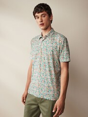 White Drinks Print Polo Shirt - Image 4 of 8