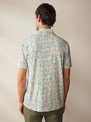 White Drinks Print Polo Shirt - Image 5 of 8