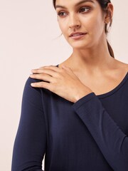Navy Long Sleeve Crew Neck Top - Image 4 of 8