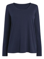 Navy Long Sleeve Crew Neck Top - Image 7 of 8