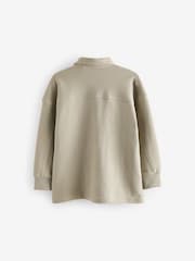 Stone Natural Jersey Shacket (3-16yrs) - Image 2 of 3