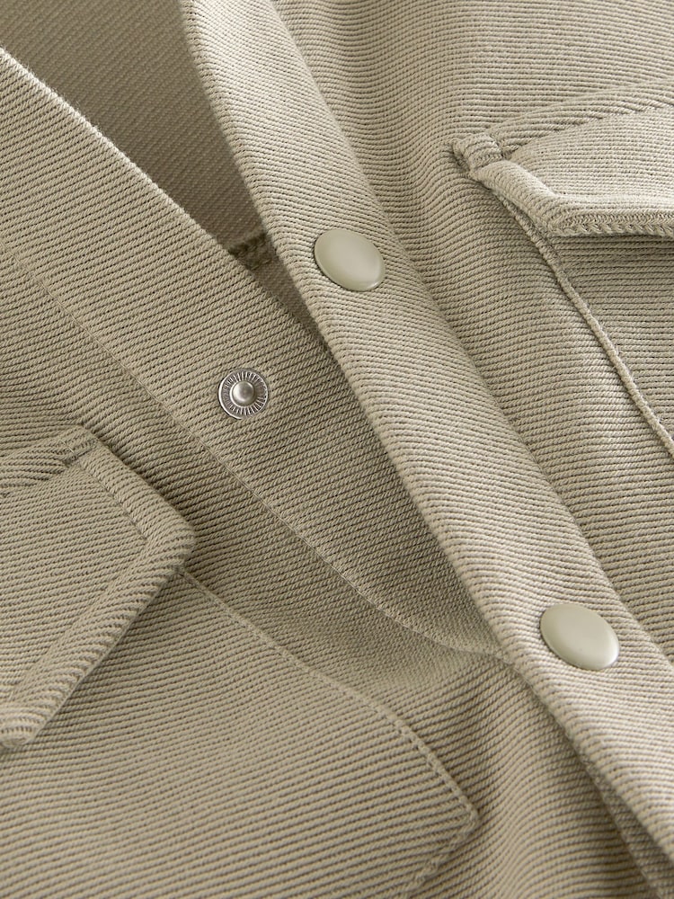Stone Natural Jersey Shacket (3-16yrs) - Image 3 of 3