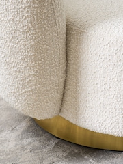 Lipsy Off White Snug Boucle Laurel Accent Chair - Image 2 of 8