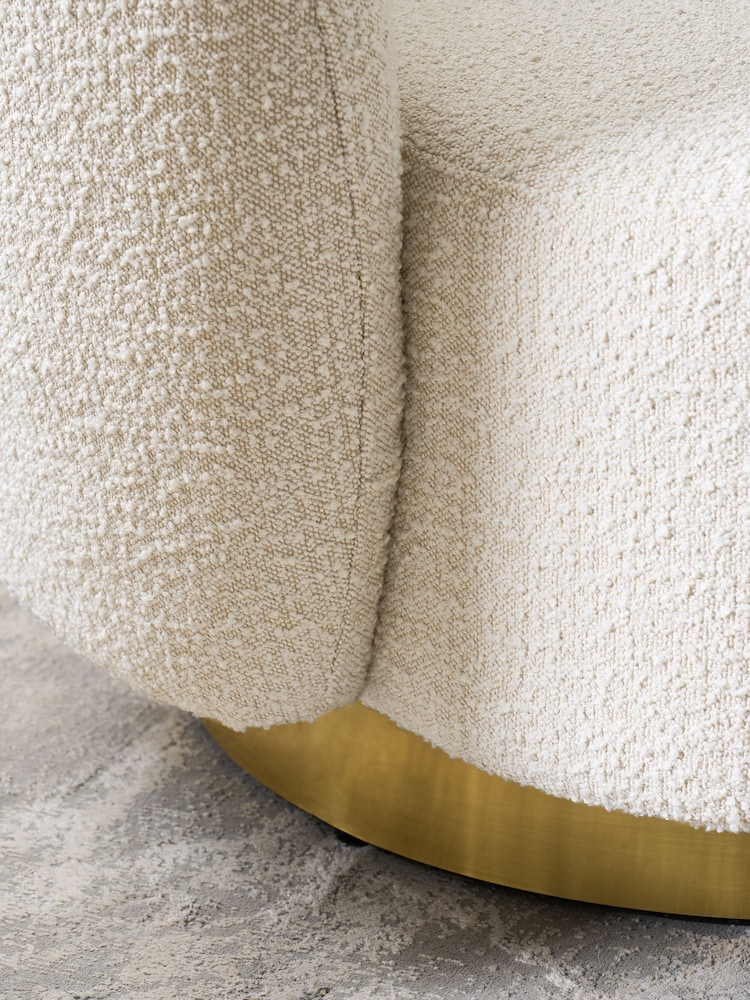 Lipsy Off White Snug Boucle Laurel Accent Chair - Image 2 of 8