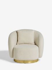 Lipsy Off White Snug Boucle Laurel Accent Chair - Image 3 of 8