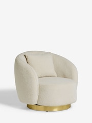 Lipsy Off White Snug Boucle Laurel Accent Chair - Image 5 of 8