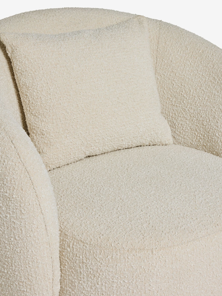 Lipsy Off White Snug Boucle Laurel Accent Chair - Image 8 of 8