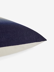 French Connection Indigo Alawi Ombre Linen Cushion - Image 4 of 4