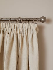 Natural Light Heavyweight Chenille Pencil Pleat Blackout/Thermal Curtains - Image 7 of 7