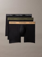 Calvin Klein Grey Boxer Briefs 3 Pack - Microfibre Stretch - Image 1 of 1
