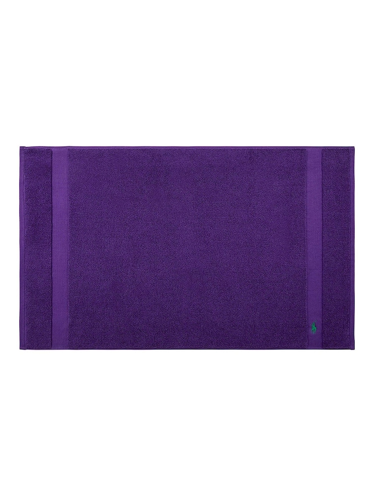Ralph Lauren Chalet Purple Polo Player Bath Mat - Image 1 of 2 Ralph Lauren Chalet Purple Polo Player Bath Mat - Image 1 of 2