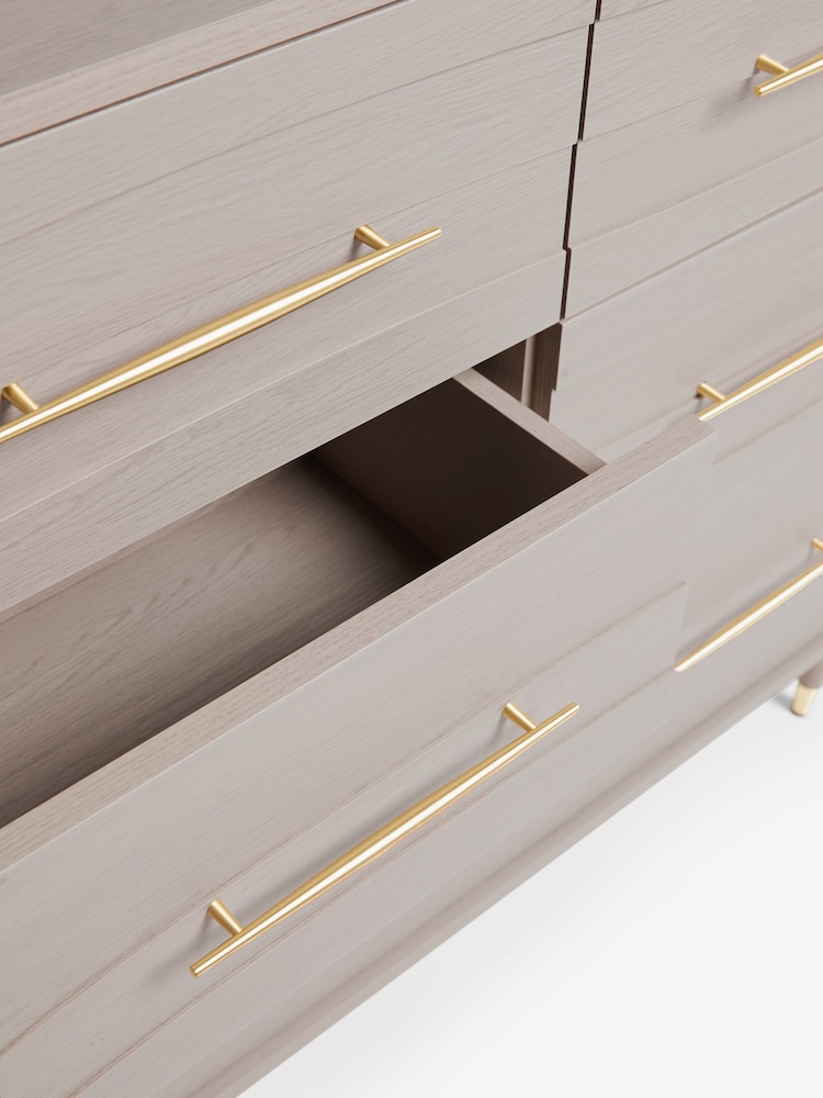 Grey Adelaide Oak Effect 5 Drawer Chest of Drawers - Image 10 of 10