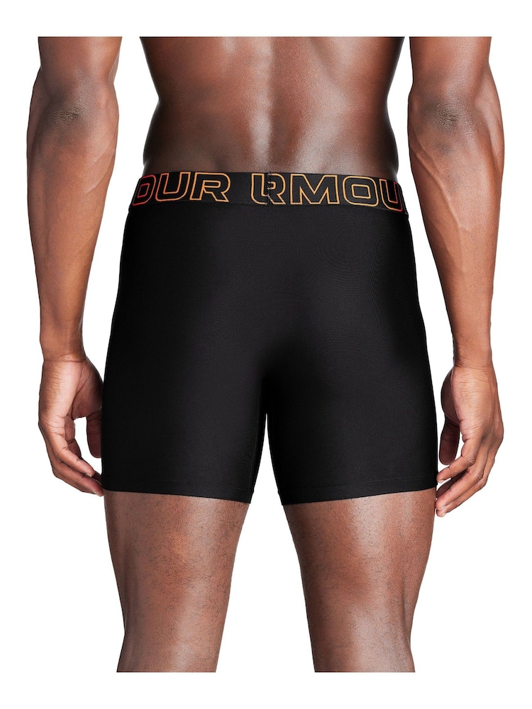 Under Armour Black Ground Performance 100% Cotton Tech Boxers 3 Pack - Image 3 of 7