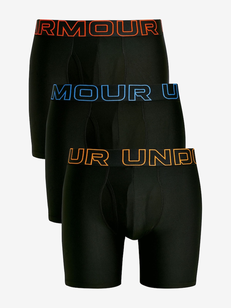 Under Armour Black Ground Performance 100% Cotton Tech Boxers 3 Pack - Image 4 of 7