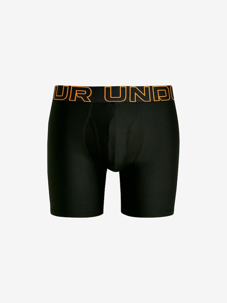 Under Armour Black Ground Performance 100% Cotton Tech Boxers 3 Pack - Image 6 of 7