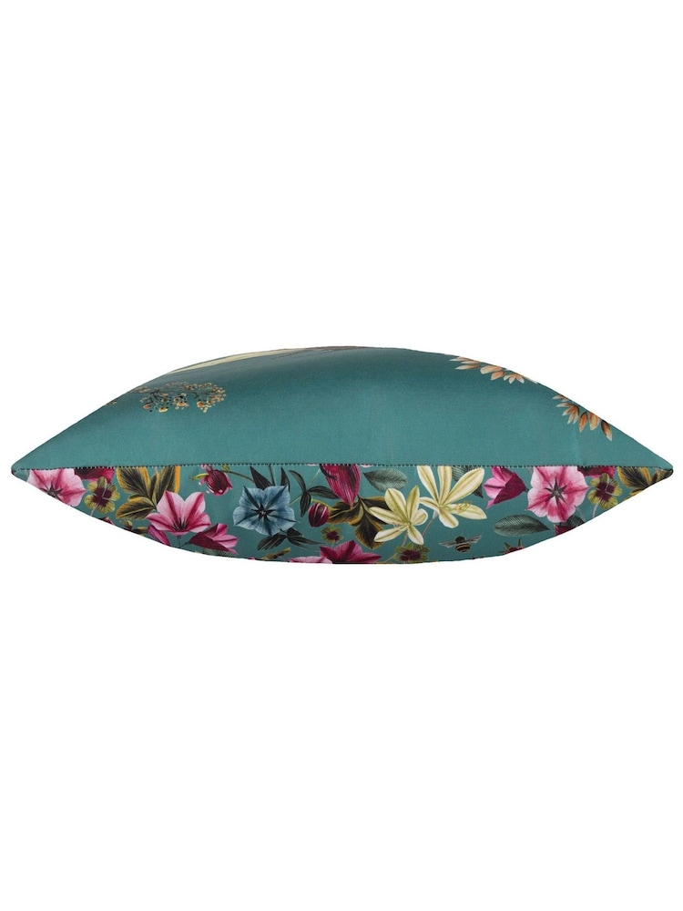 Wylder Blue Midnight Garden Bee Outdoor Cushion - Image 4 of 4