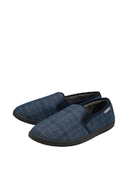 Dunlop Blue Mens Twin Gusset Full Slippers - Image 2 of 4