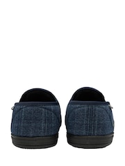 Dunlop Blue Mens Twin Gusset Full Slippers - Image 3 of 4