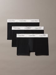 Calvin Klein Grey Icon Cotton Stretch Trunks 3 Pack - Image 1 of 1