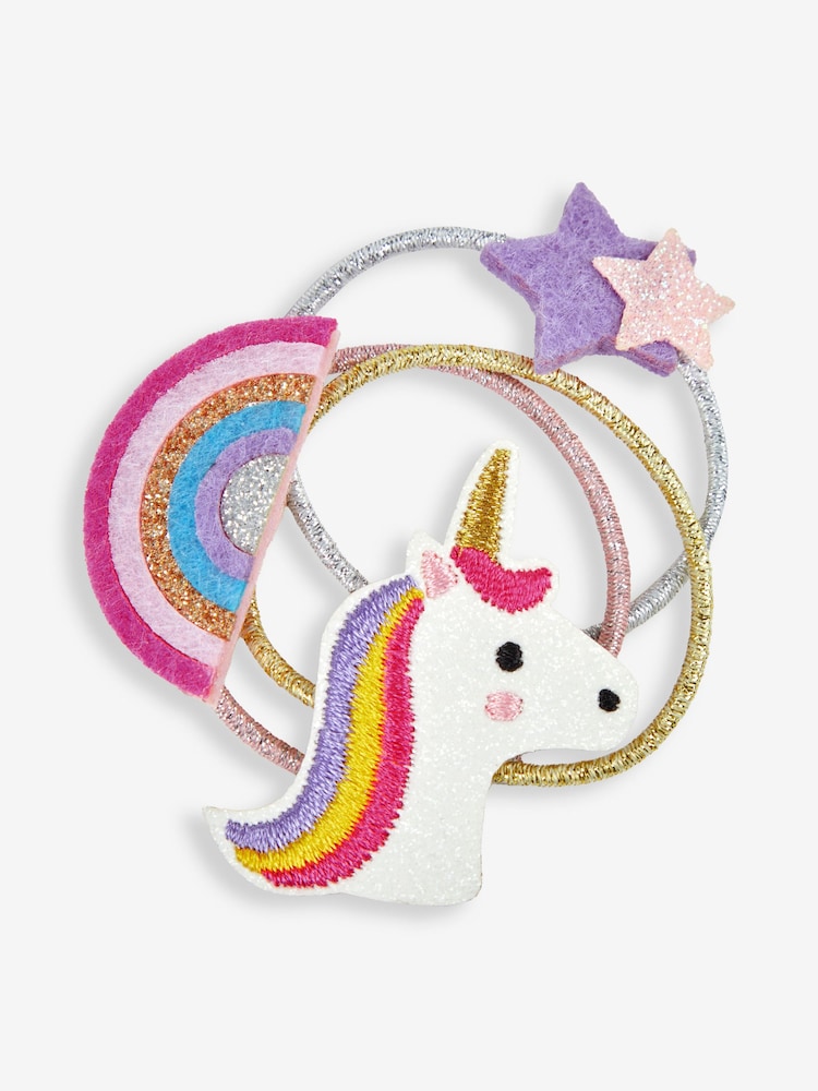 JoJo Maman Bébé Unicorn 3-Pack Unicorn Hair Bands - Image 2 of 3