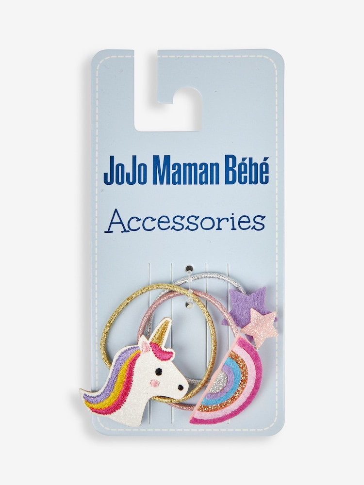 JoJo Maman Bébé Unicorn 3-Pack Unicorn Hair Bands - Image 3 of 3