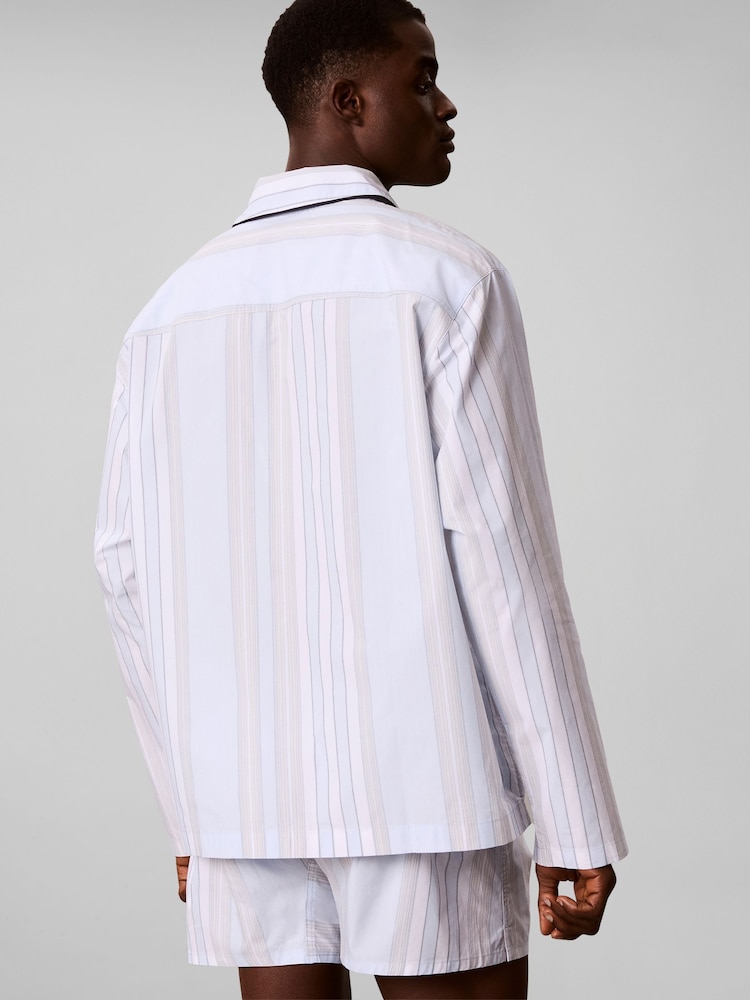 Calvin Klein Button-Down Cotton Poplin Pyjama Shirt - صورة 2 من 6 Calvin Klein Button-Down Cotton Poplin Pyjama Shirt - صورة 2 من 6
