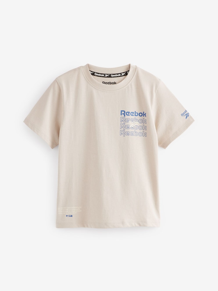 Reebok 100% Cotton Back Printed T-Shirt - Image 1 of 11