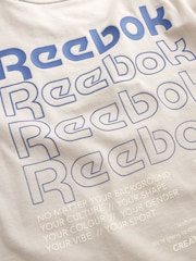 Reebok 100% Cotton Back Printed T-Shirt - Image 11 of 11