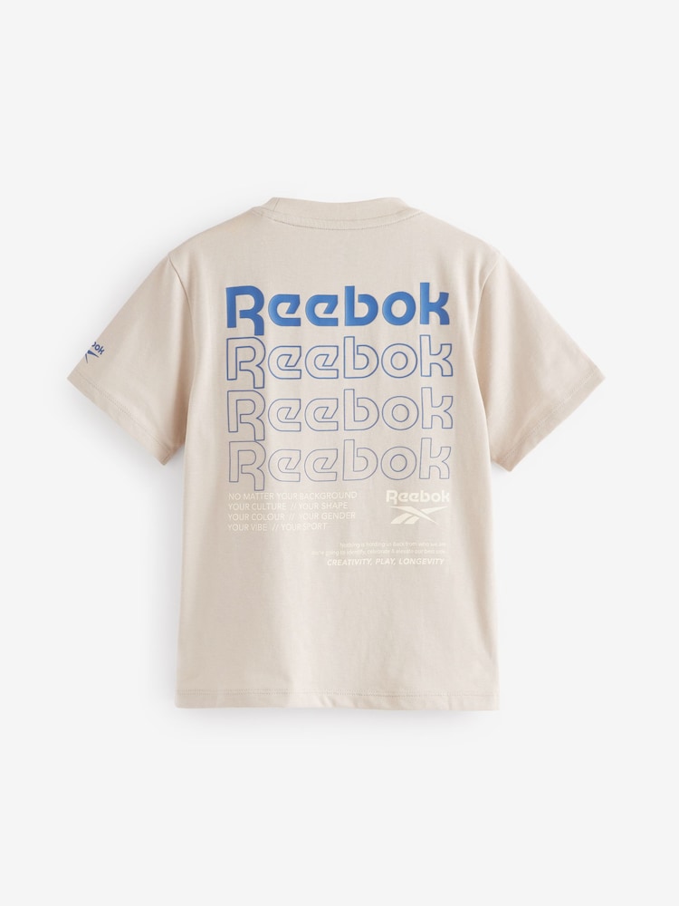 Reebok 100% Cotton Back Printed T-Shirt - Image 2 of 11