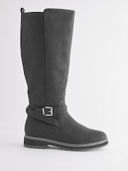 Schwarz - Forever Comfort® Kniehohe Stiefel mit Schnalle - Bild 3 von 7