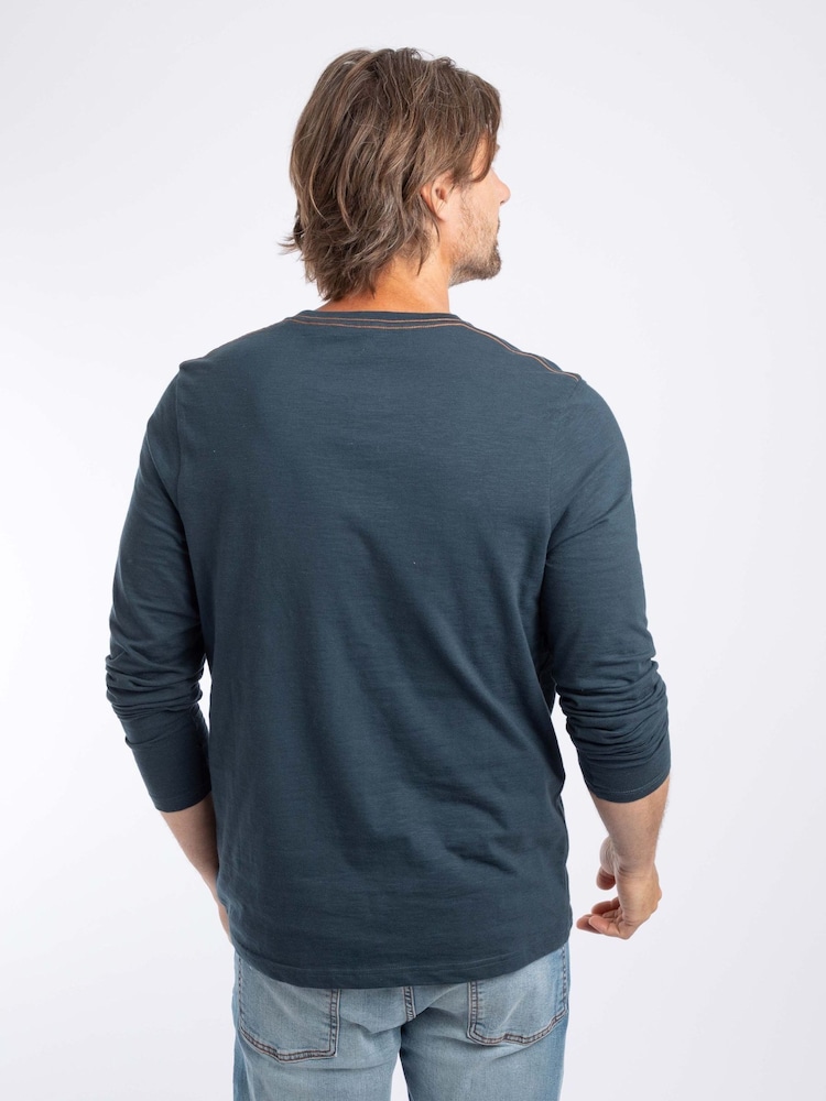 Weird Fish Blue Fins Long Sleeve T-Shirt - Image 2 of 6