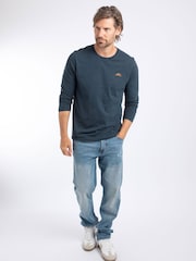 Weird Fish Blue Fins Long Sleeve T-Shirt - Image 3 of 6
