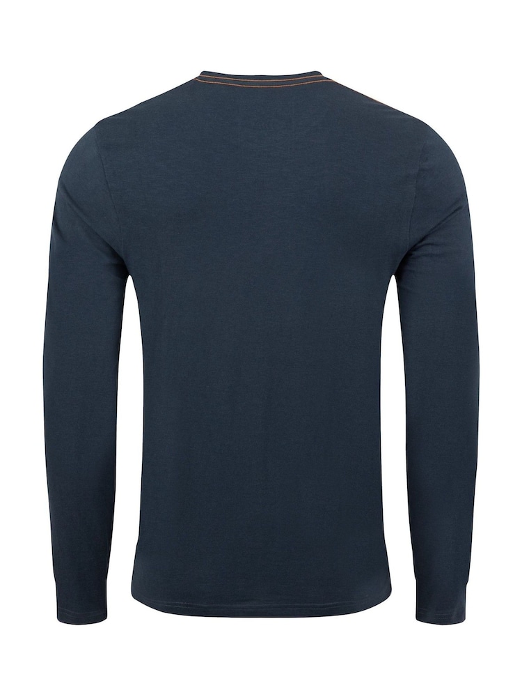 Weird Fish Blue Fins Long Sleeve T-Shirt - Image 6 of 6