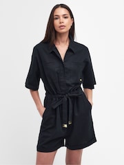Barbour® International Rosell Linen Blend Short Playsuit - Image 1 of 6