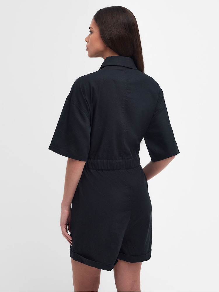 Barbour® International Rosell Linen Blend Short Playsuit - Image 2 of 6