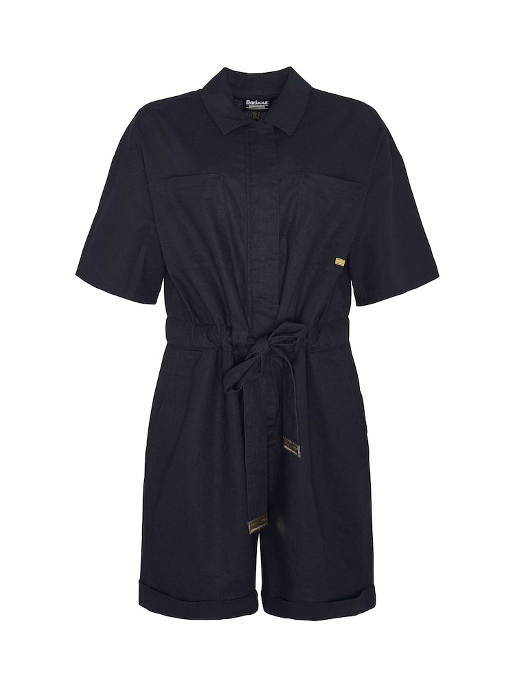 Barbour® International Rosell Linen Blend Short Playsuit - Image 6 of 6