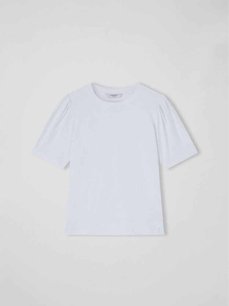 LK Bennett White Cotton Issy 100% Cotton T-Shirt - Image 5 of 5