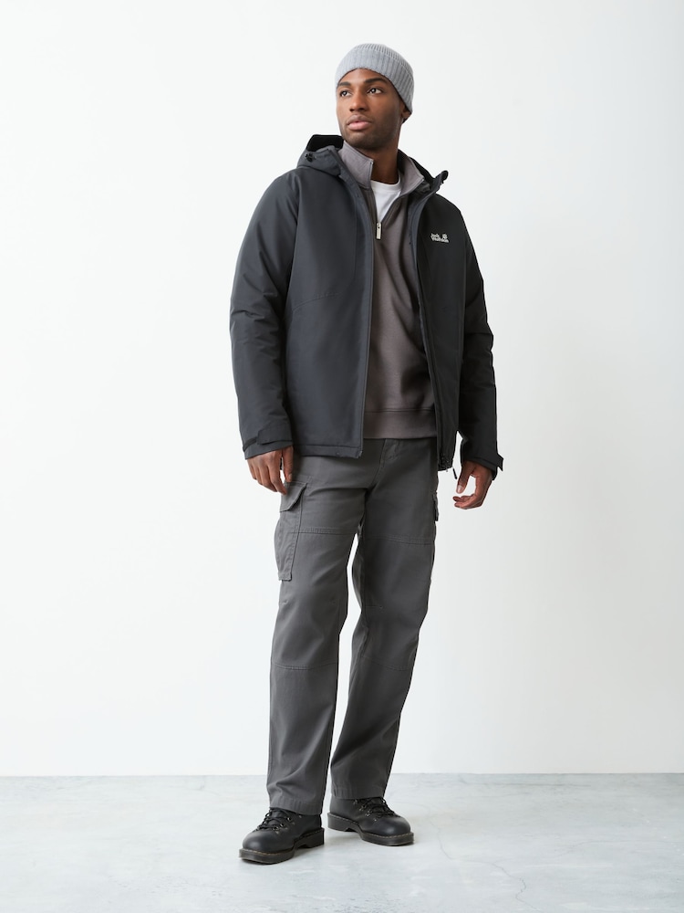 Jack Wolfskin Black Stonetrail 2 Layer Insulated Waterproof Jacket - Image 2 of 4
