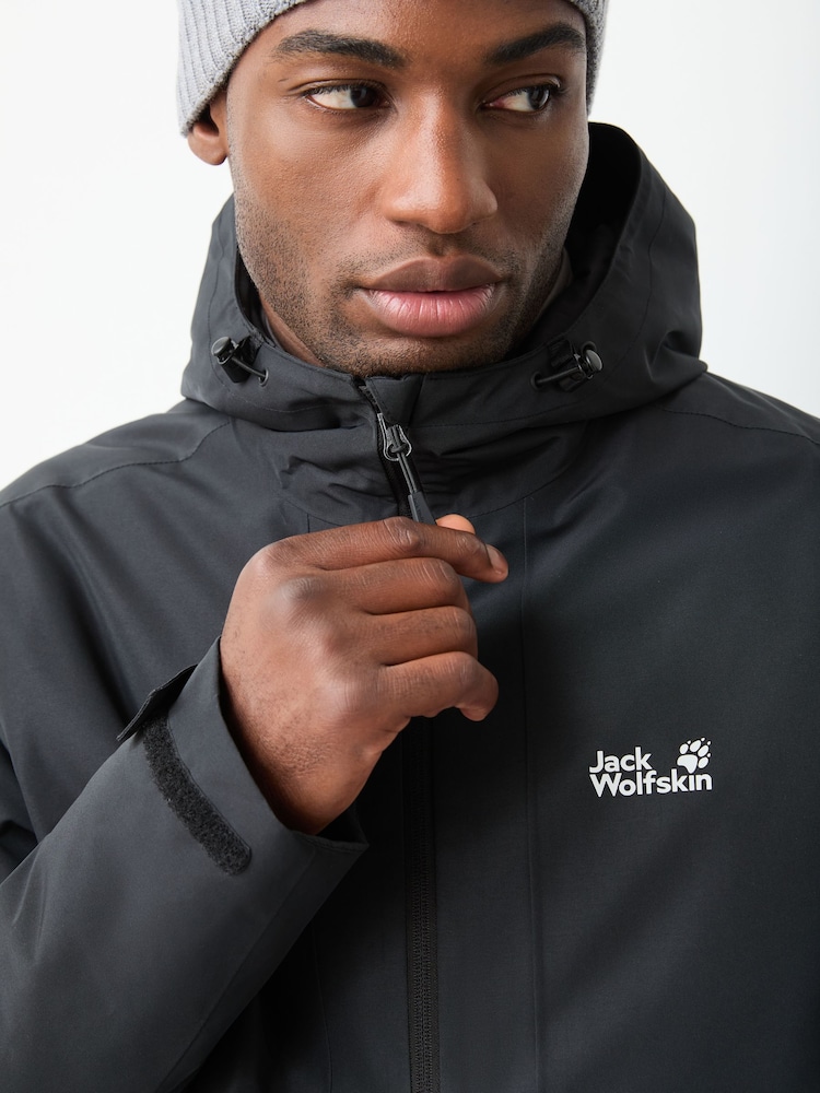 Jack Wolfskin Black Stonetrail 2 Layer Insulated Waterproof Jacket - Image 4 of 4