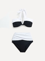 Linzi Black Palma Bandeau Halter Neck High Rise Bikini - Image 3 of 6