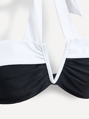 Linzi Black Palma Bandeau Halter Neck High Rise Bikini - Image 5 of 6