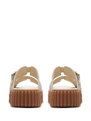 Clarks Cream Interest Torhill Slide Sandals - Image 5 of 7