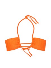 Victoria's Secret Sunset Orange Fishnet Cross Over Swim Bikini Top - Image 1 of 2